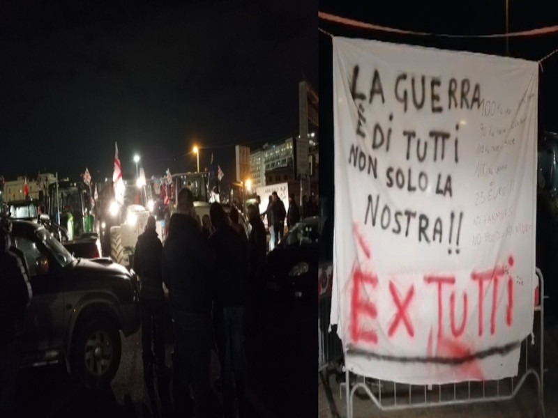 Cagliari, cresce la protesta di pastori e agricoltori: “Al porto sino a lunedì e con i trattori sulla 131”