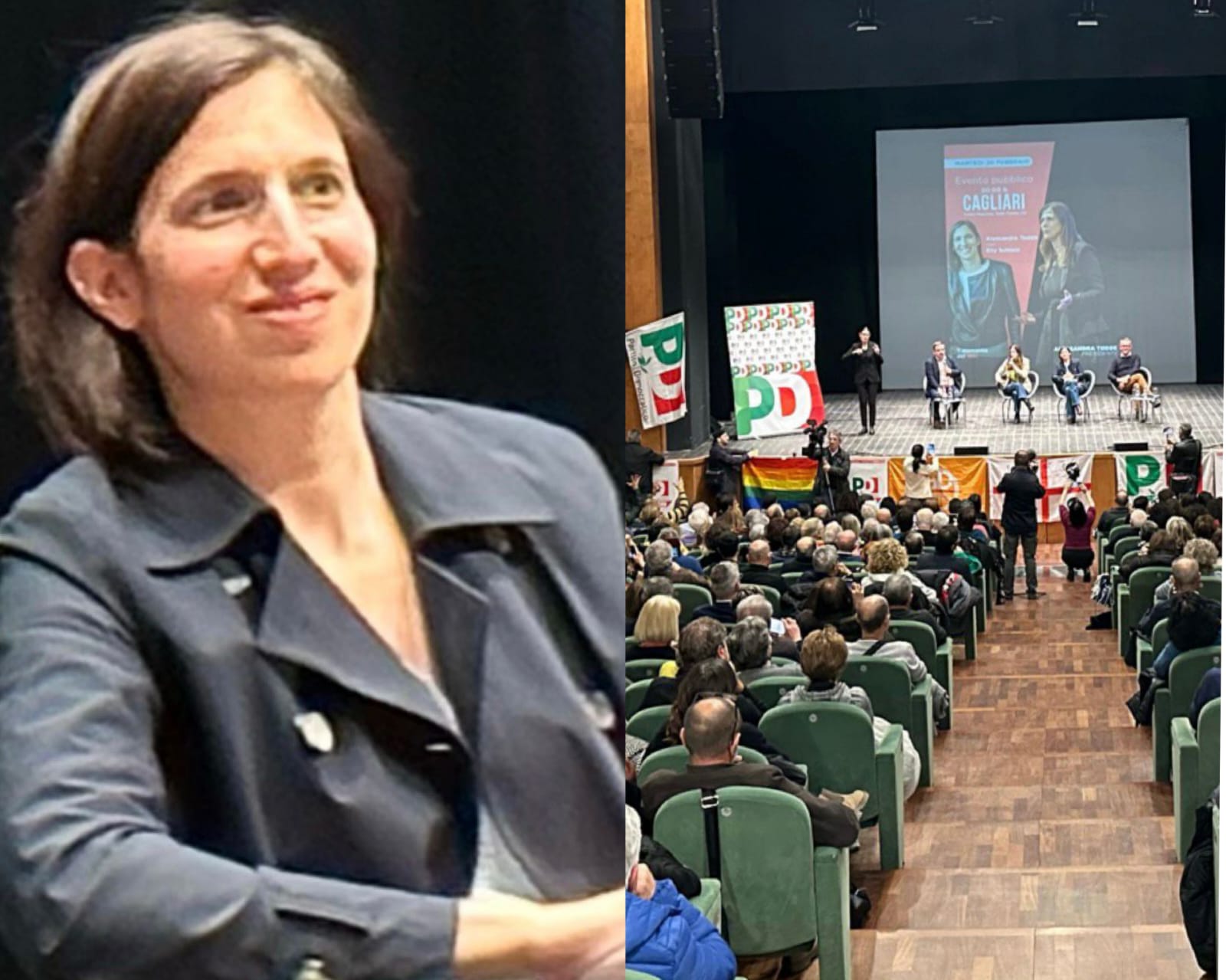 Schlein a Cagliari attacca Truzzu: “Inaccettabile che il centrodestra candidi chi non si dichiara antifascista”