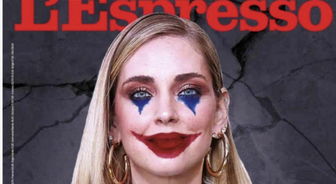 Chiara Ferragni come Joker su “L’Espresso”: la polemica