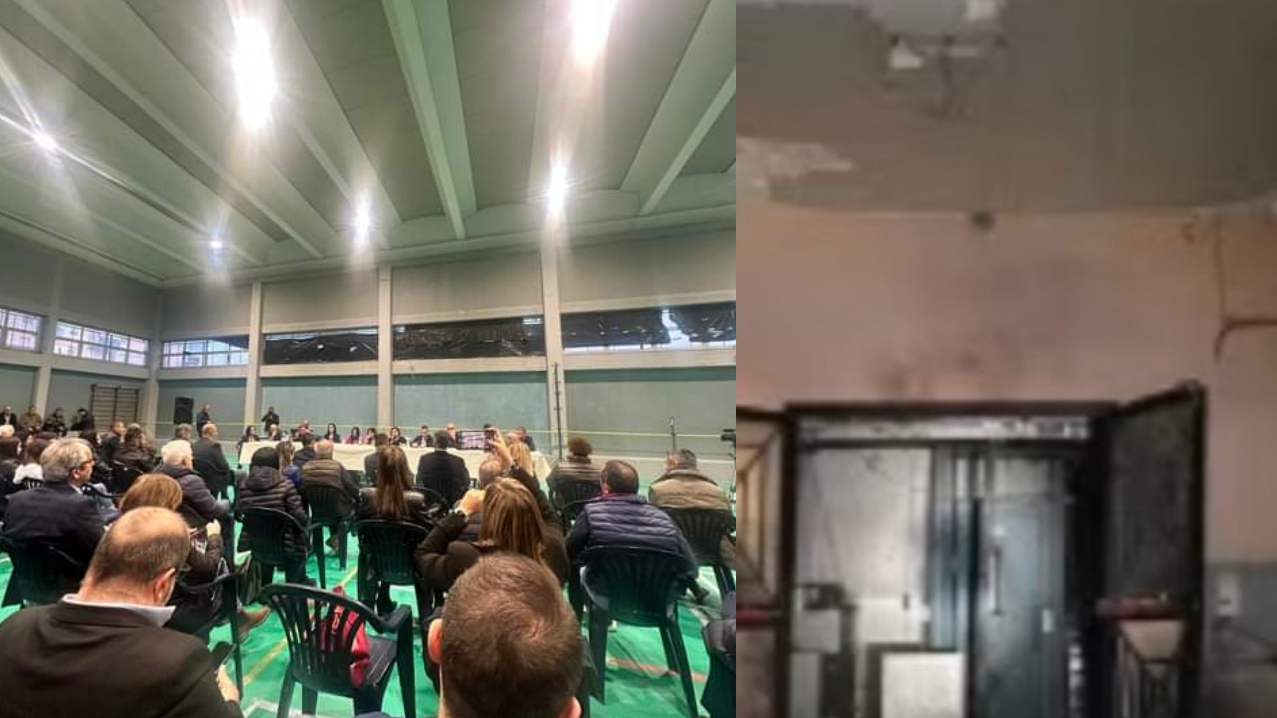 Ottana, pienone in palestra contro la bomba che ha fatto tremare la città