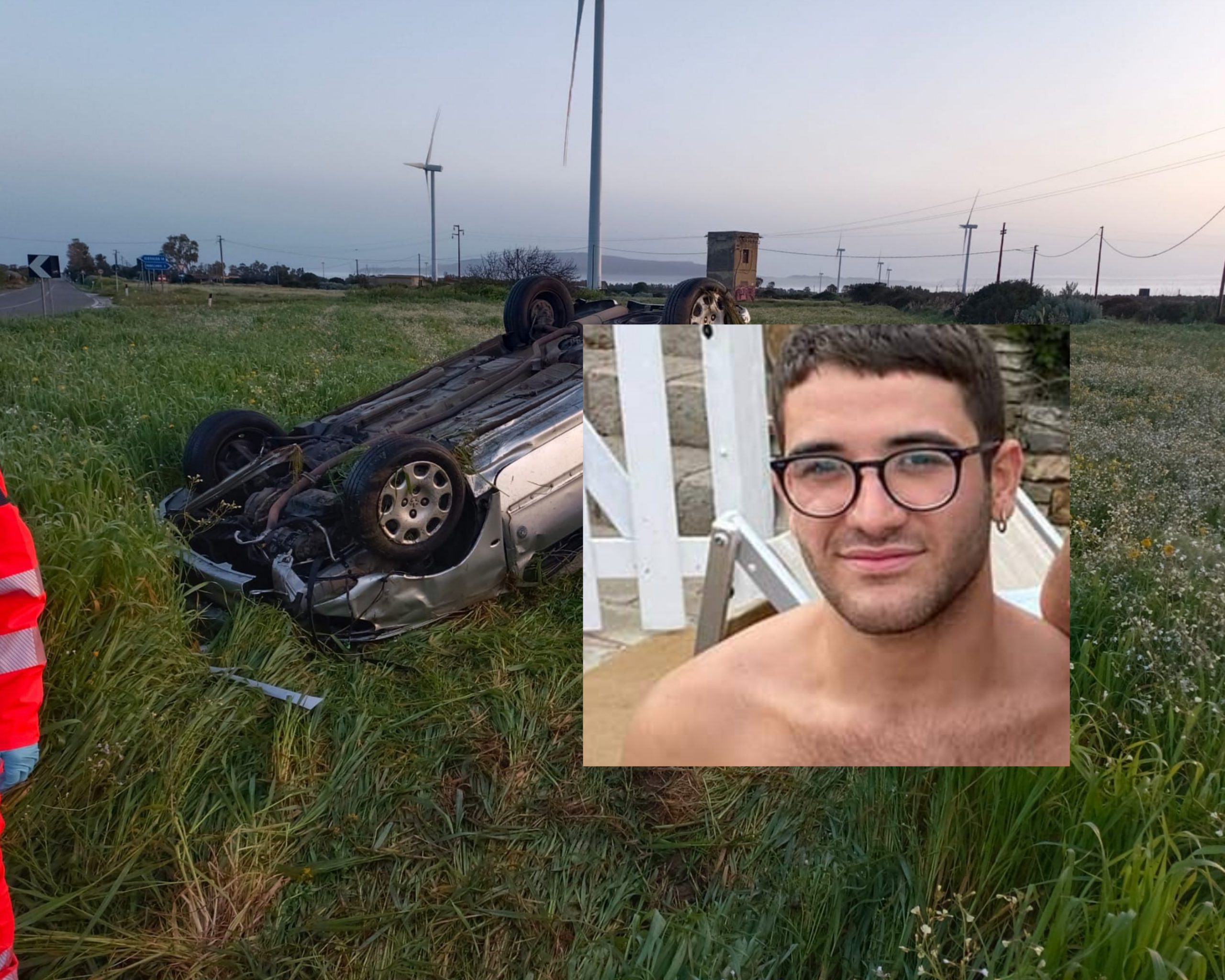 Perde il controllo dell’auto, si ribalta e muore a 24 anni: Guspini piange Emanuele Fanari