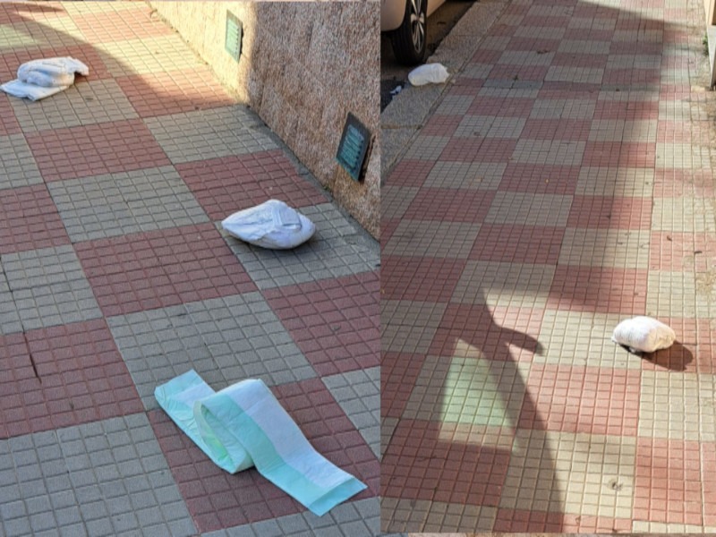 Cagliari, la guerra per il parcheggio per disabili a Bonaria: auto vandalizzata e pannolini sparsi per strada