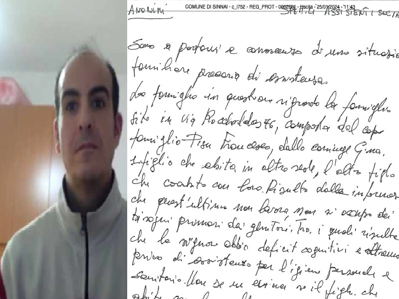 L’incubo di un insegnante di Sinnai: “Accusato da un anonimo di non prendermi cura dei miei genitori malati”