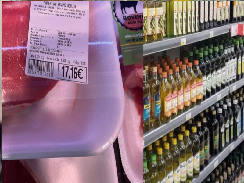 Prezzi pazzi nei market a Cagliari: bistecche anche a 19 euro al chilo, verdura sopra i tre e 9 euro per l’olio