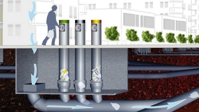 Cagliari, addio mastelli a Sant’Elia: la spazzatura va sottoterra col sistema pneumatico