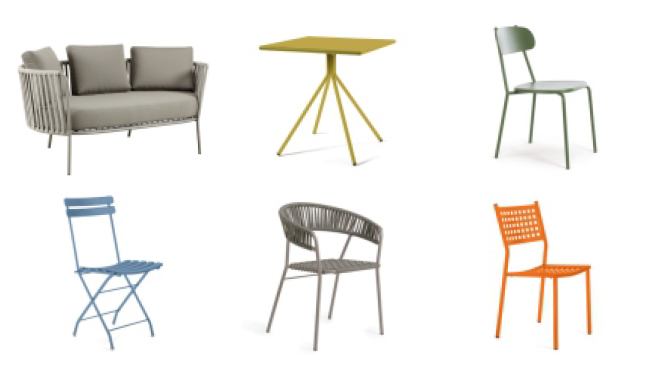 Neon Europa al Salone del Mobile. La collezione Vermobil: tavoli, sedie e salotti in metallo