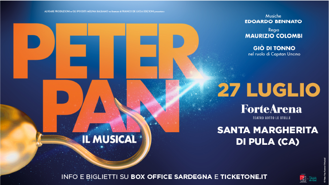 Peter Pan – Il Musical alla Forte Arena di Santa Margherita di Pula