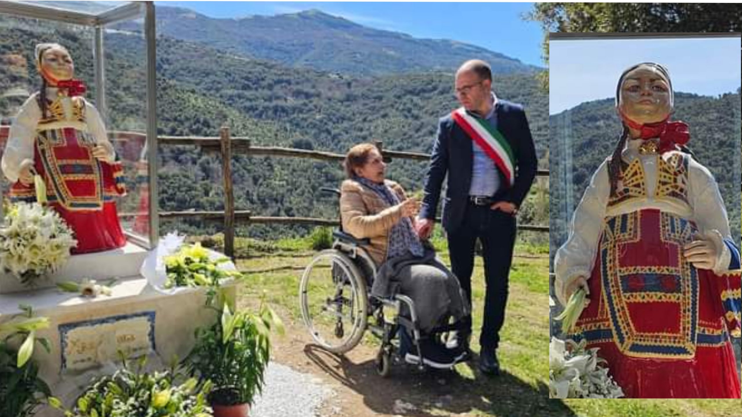 La statua di Maddalena sui monti di Desulo, dopo 80 anni l’abbraccio della sua comunità