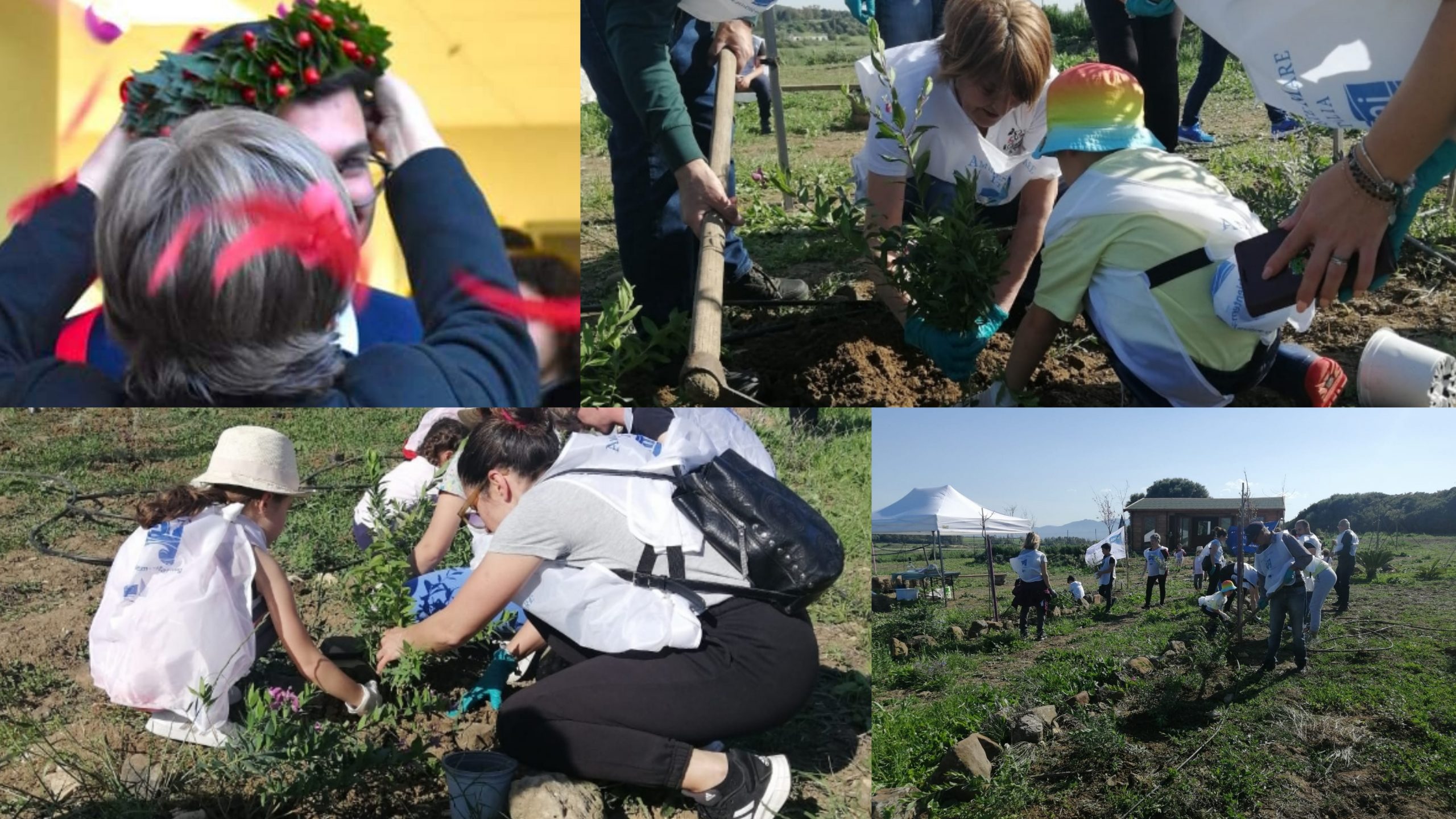 Sardara, la bella storia di Christian Foddi: 230 piantine ai bambini che le hanno messe a dimora
