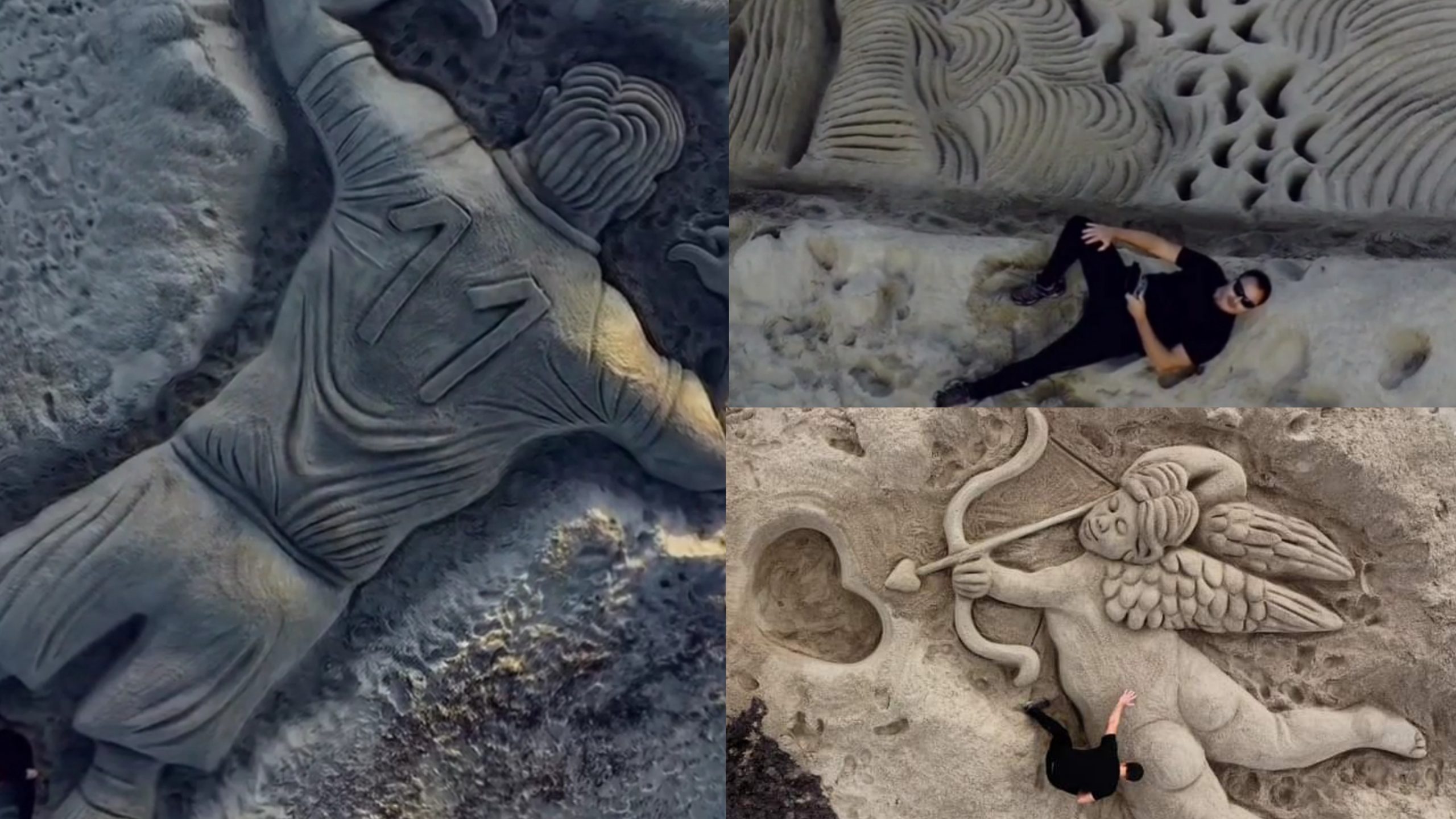 La sabbia di Platamona trasformata in opere d’arte dalle mani di Nicola Urru