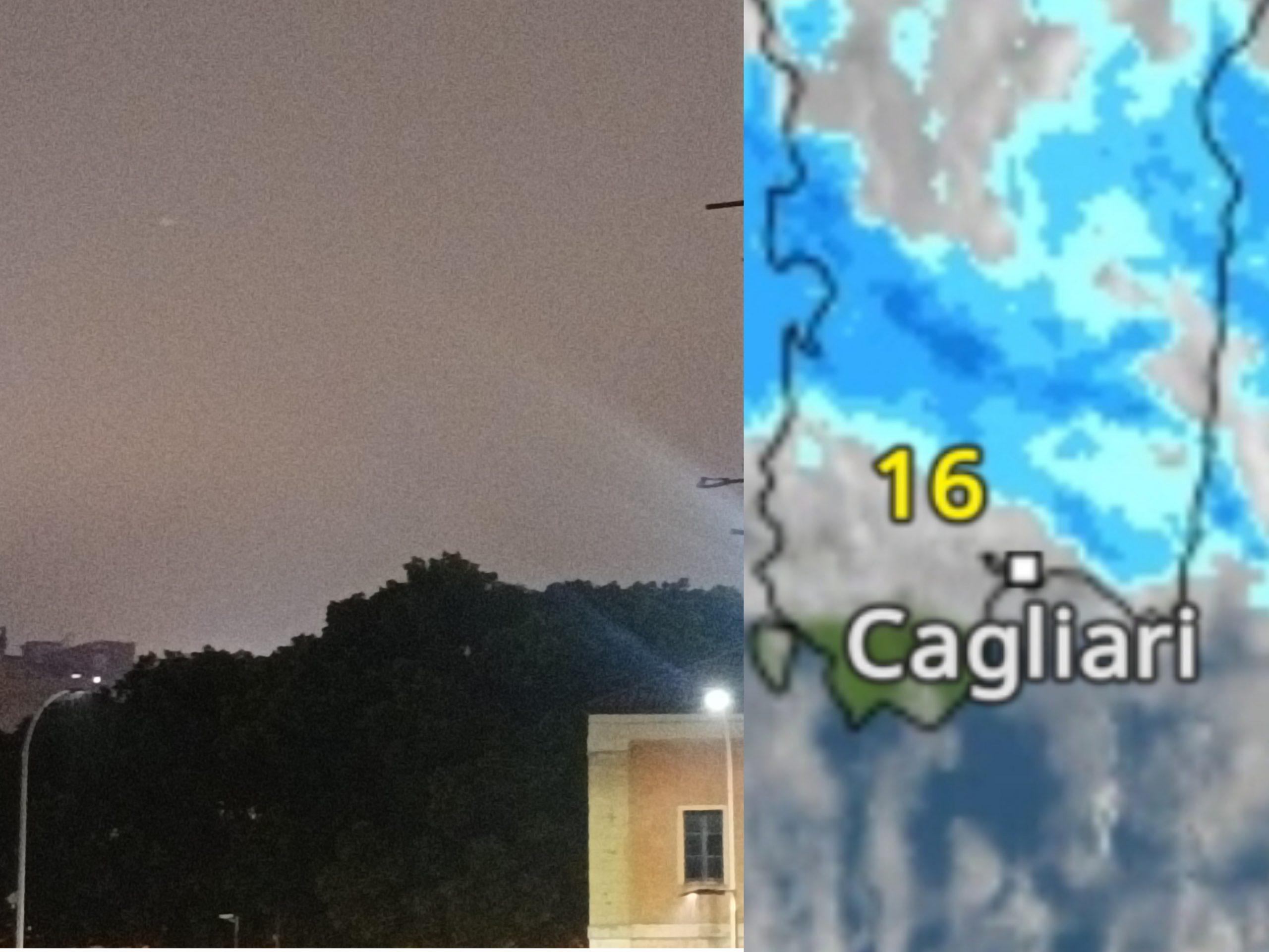 Vento e forti piogge sul Cagliaritano e centro Sardegna: ombrelli aperti anche il primo maggio