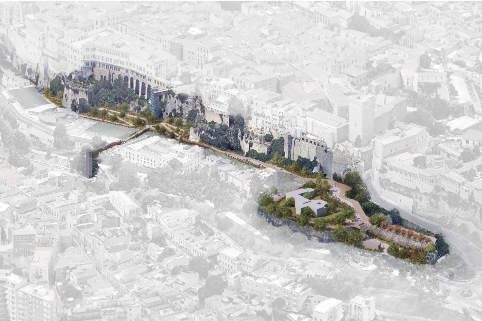 Cagliari, rivoluzione sotto le antiche mura: nuovo percorso panoramico dai Giardini pubblici al Bastione