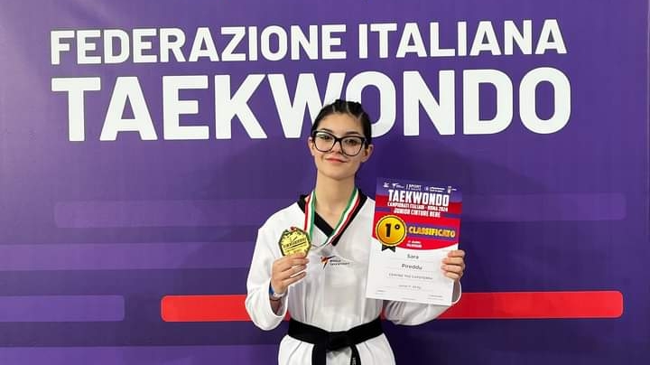 Capoterra sul tetto d’Italia: medaglia d’oro per Sara Pireddu nel Taekwondo