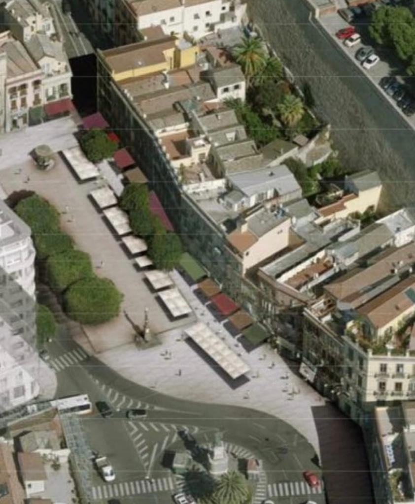 Cagliari, nuovo look in arrivo per piazza Yenne: via i parcheggi per le moto e altri tavolini in arrivo