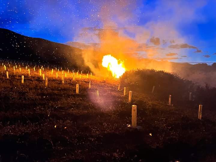 Sarroch, nuovo incendio a Sa Punta: minacciate le piante del piano di riforestazione