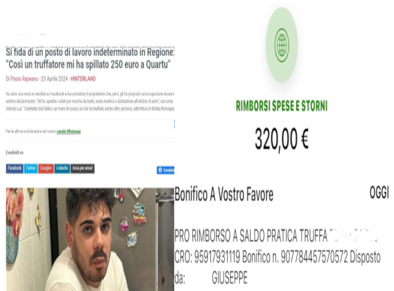 Quartu, il truffatore seriale si arrende: “Con l’aiuto del papà sta restituendo i soldi presi con l’inganno”