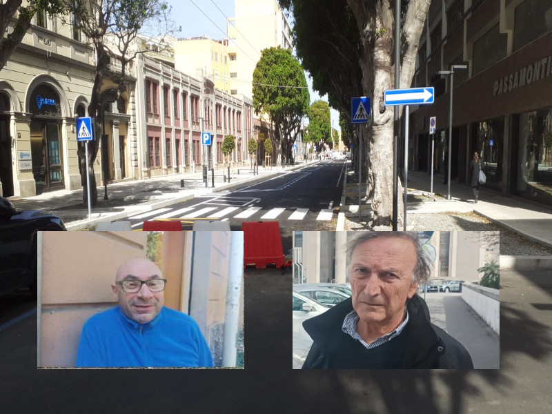 Cagliari, metà viale Trieste più stretta già finita: “Con parcheggi dimezzati e l’80% in meno di clienti”