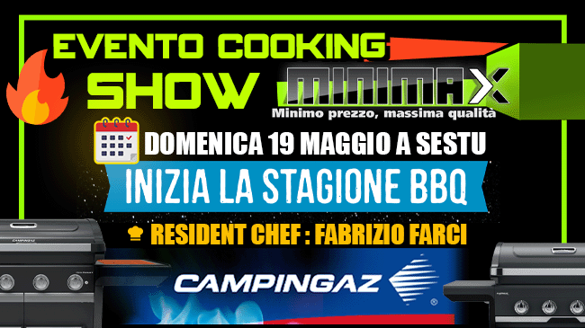 Griglia da maestro con il Cooking Show Campingaz da Minimax!