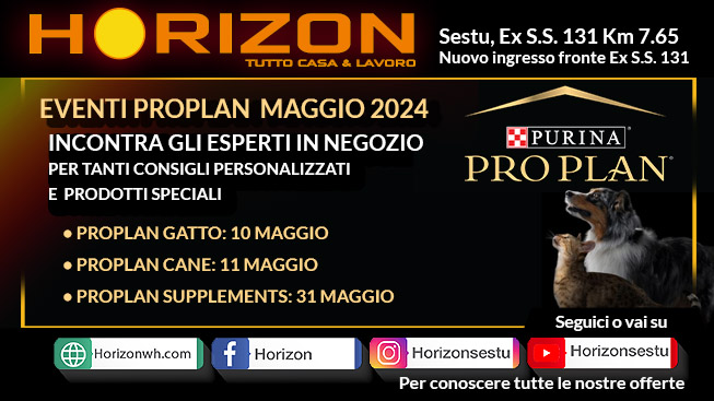 Il mese di maggio si preannuncia ricco di eventi da Horizon