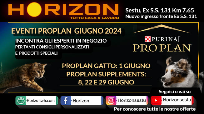 Horizon, il mese di giugno si aprirà con le giornate promozionali Nestlè Purina