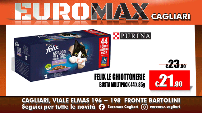 Scorta di Ghiottonerie a soli € 21.90 per i Vostri Amici a 4 Zampe da Euromax Cagliari