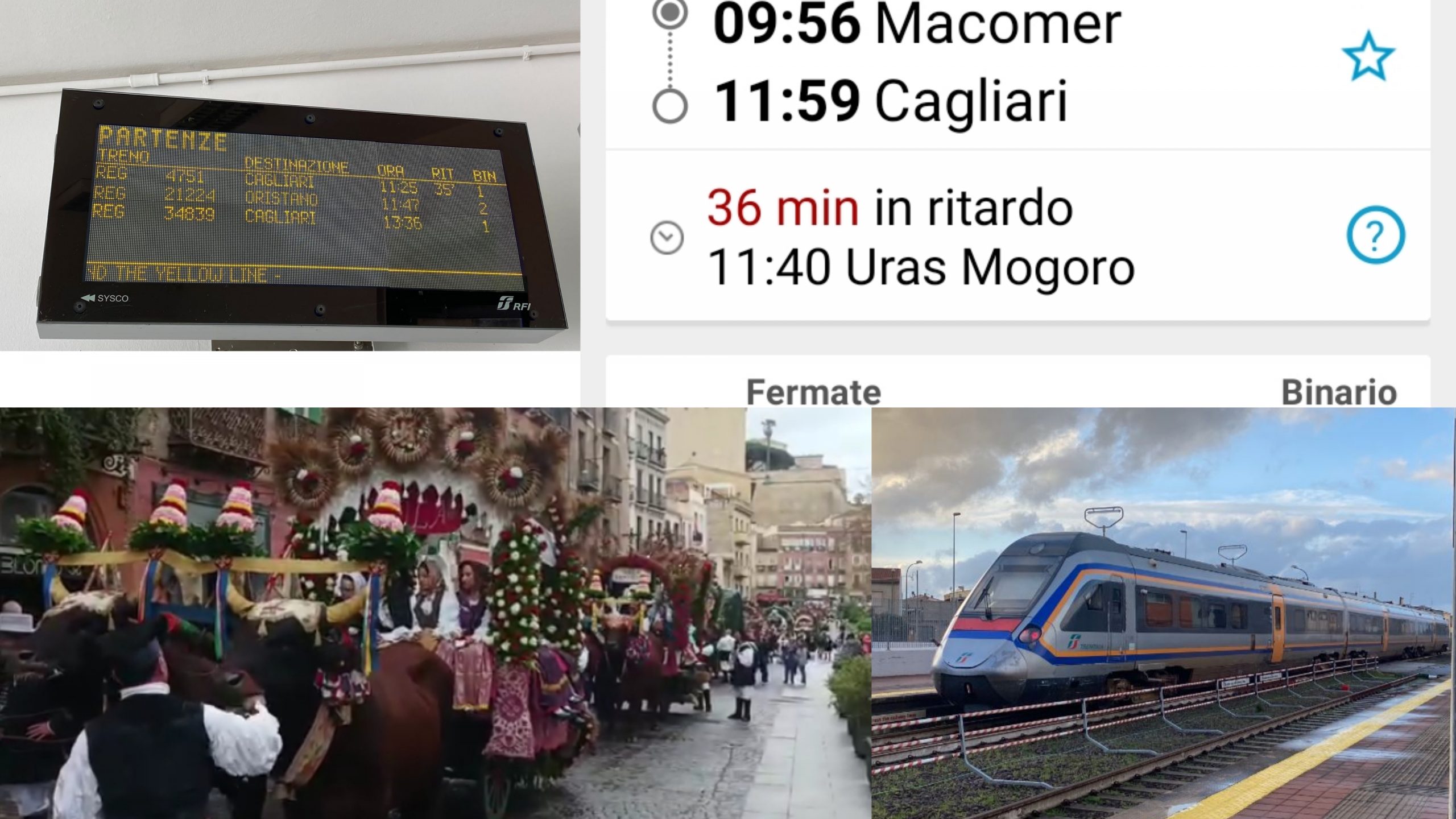 Treno per Cagliari in ritardo, tanti devoti di Sant’Efisio beffati: metà sagra persa