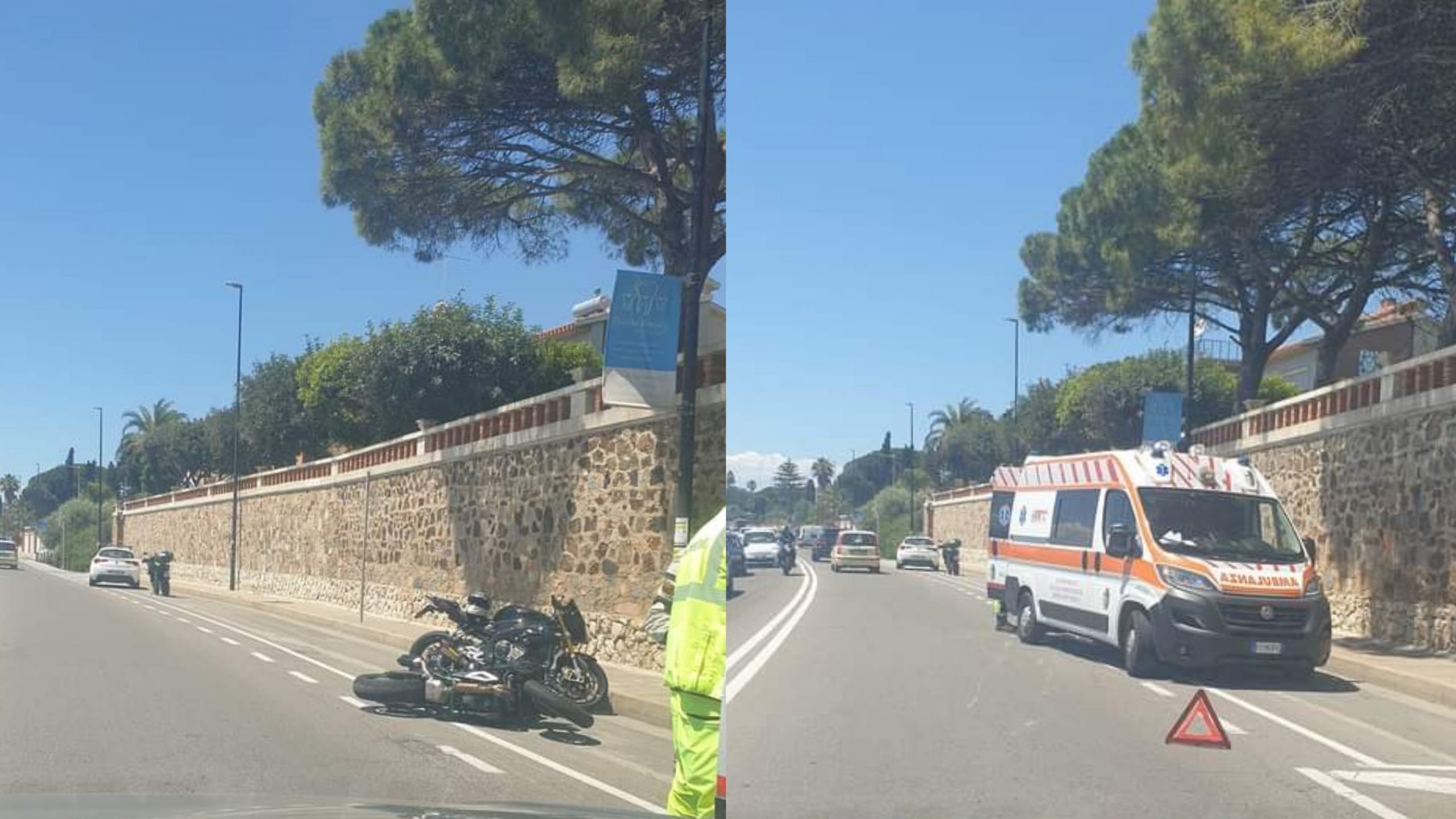 Ennesimo incidente al Margine Rosso, centauro perde il controllo della moto