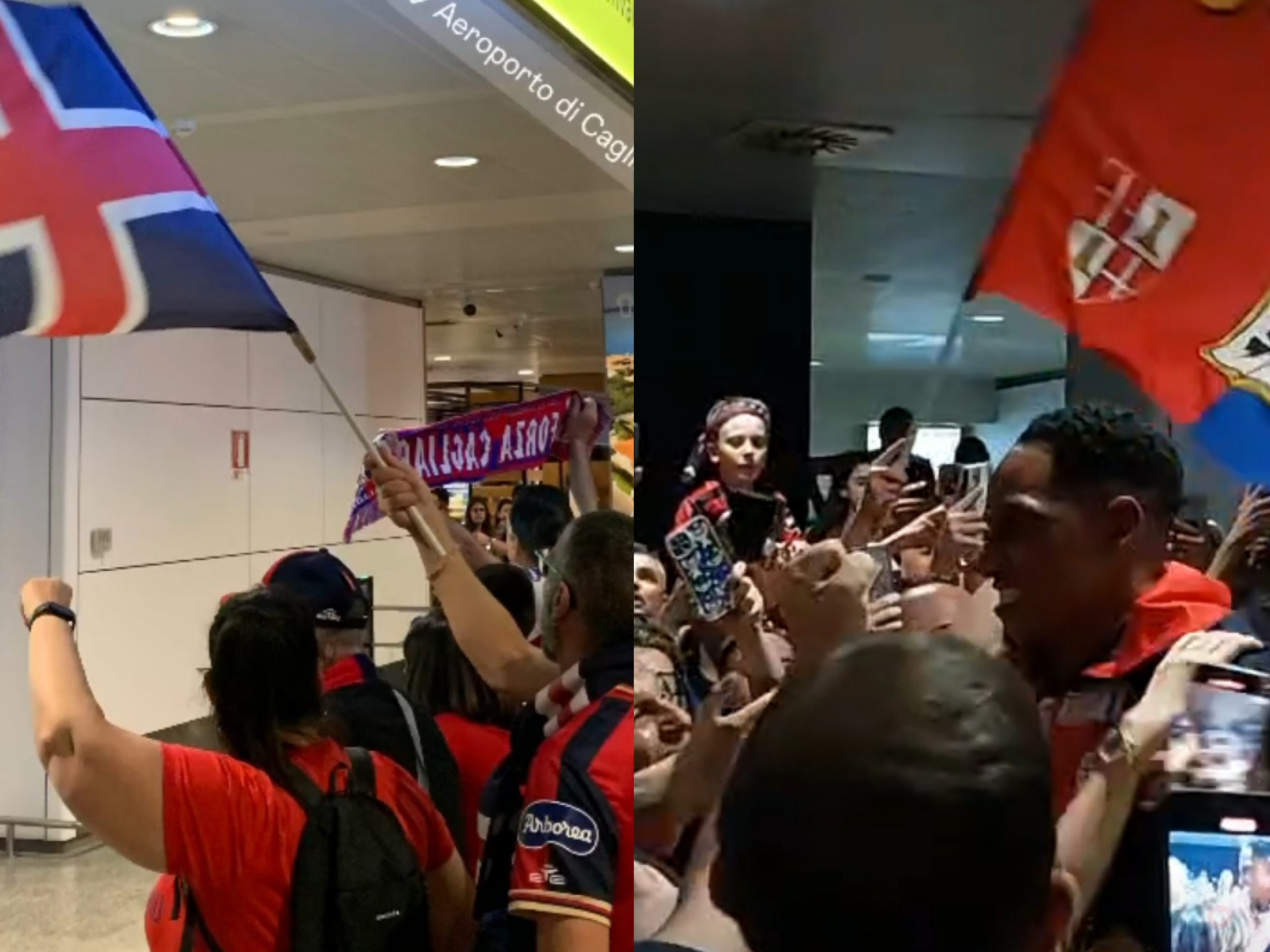 Il Cagliari resta in A, l’abbraccio dei tifosi ai giocatori e a Ranieri: “Siete i nostri eroi”