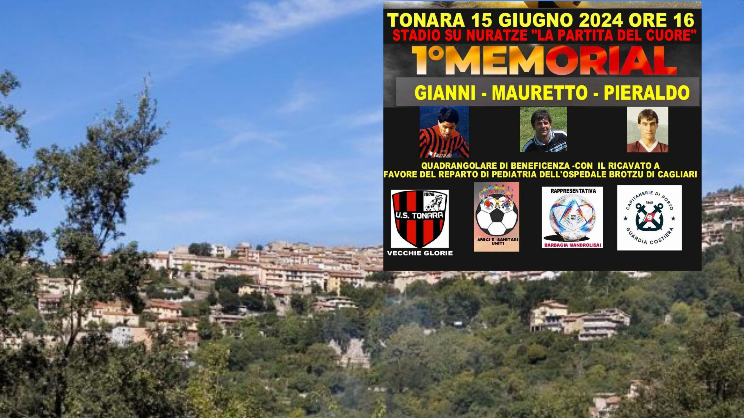 “La Partita del Cuore”: da Tonara alla Pediatria del Brotzu una nuova gara per i piccoli pazienti