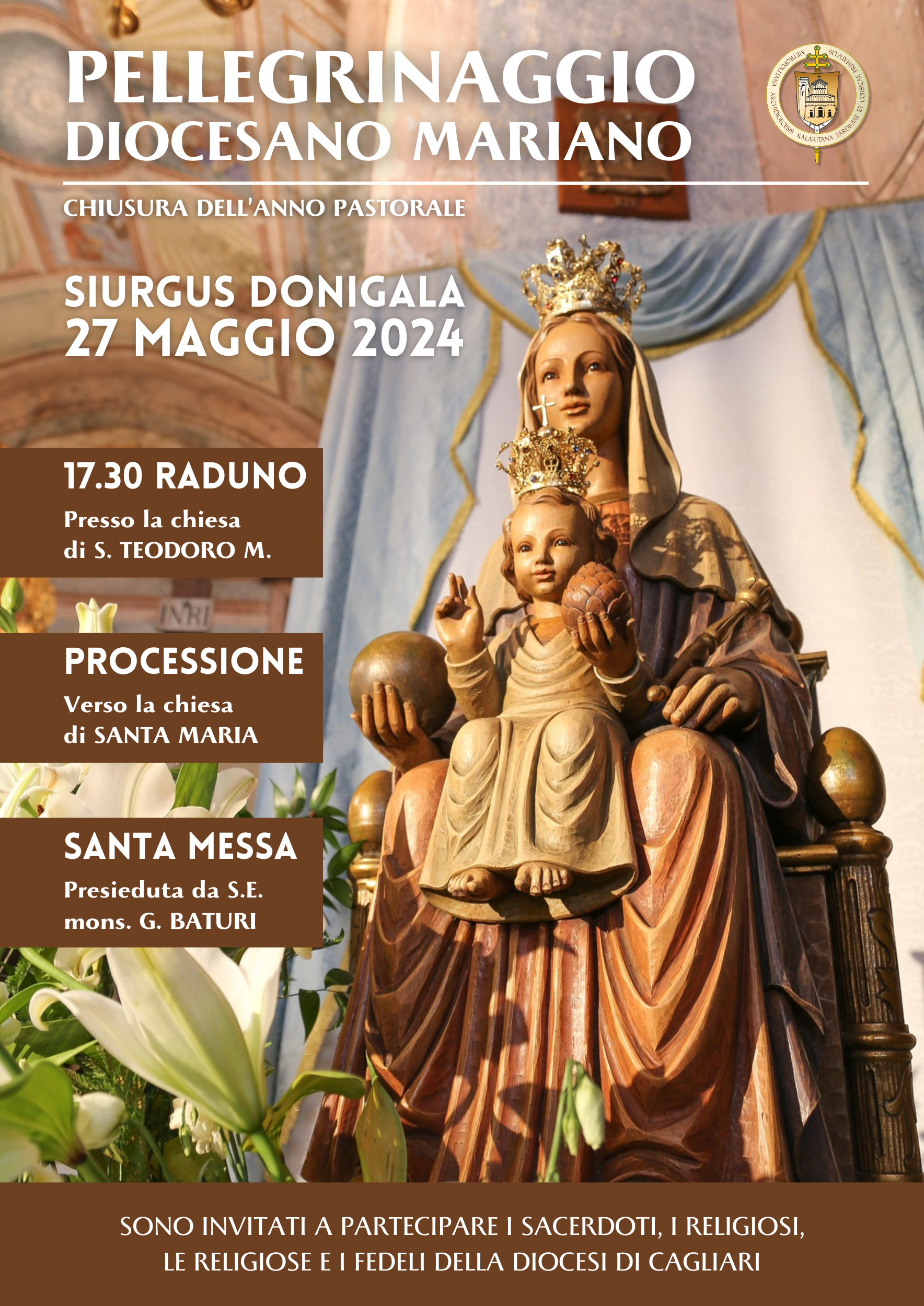 Pellegrinaggio diocesano mariano a Siurgus Donigala
