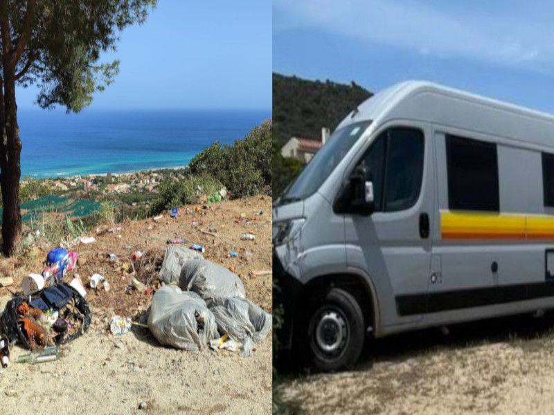 Turisti cafoni con i camper e cumuli di rifiuti abbandonati: “A Costa Rei un’altra estate senza controlli”