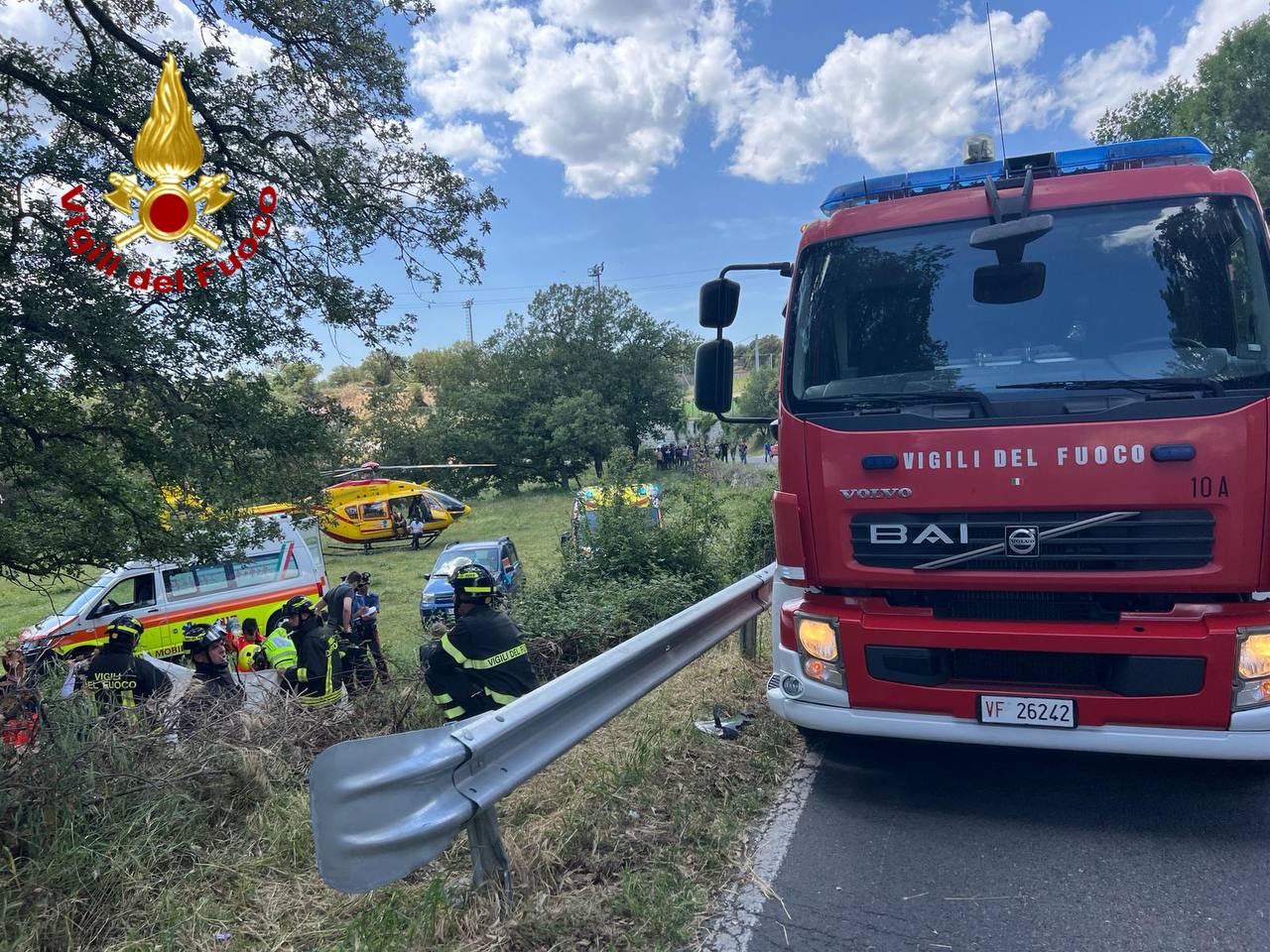 Motociclista tedesco vola nel burrone a Ovodda: trasportato in gravissime condizioni all’ospedale