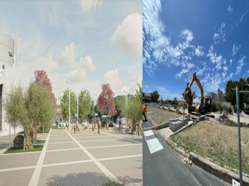 Quartu, sagrato e piazza nuovi di zecca a Flumini: ecco parcheggi, alberi e luci a led