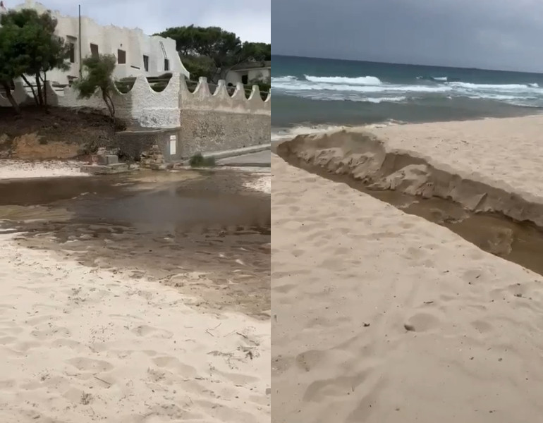 Pula, fiume d’acqua potabile in mare: “Impossibile salvarla perchè Abbanoa ha già calibrato il bacino”