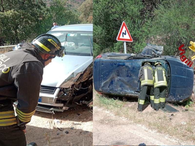 Ennesimo incidente choc in Sardegna: tre feriti dopo uno schianto frontale a un bivio
