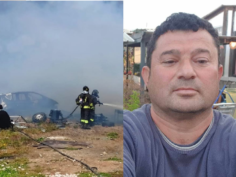 Inferno di fuoco accanto al campo Rom di Selargius, tutti vivi per miracolo: “Sono anni che speriamo di andare negli appartamenti”