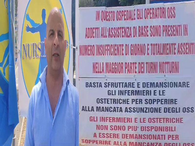 Cagliari, la verità degli infermieri del Brotzu in sciopero: “Cari parenti dei pazienti, l’ospedale continua a lasciarli senza assistenza”