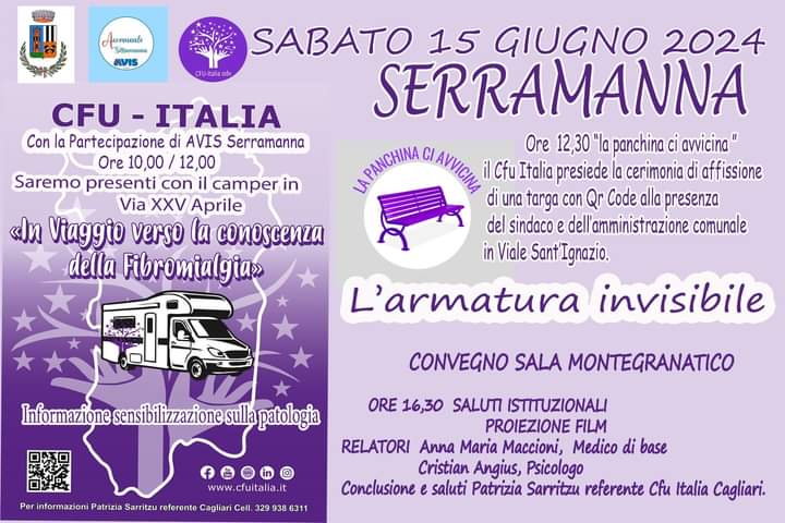 Sensibilizzazione per la fibromialgia: il camper fa tappa a Serramanna