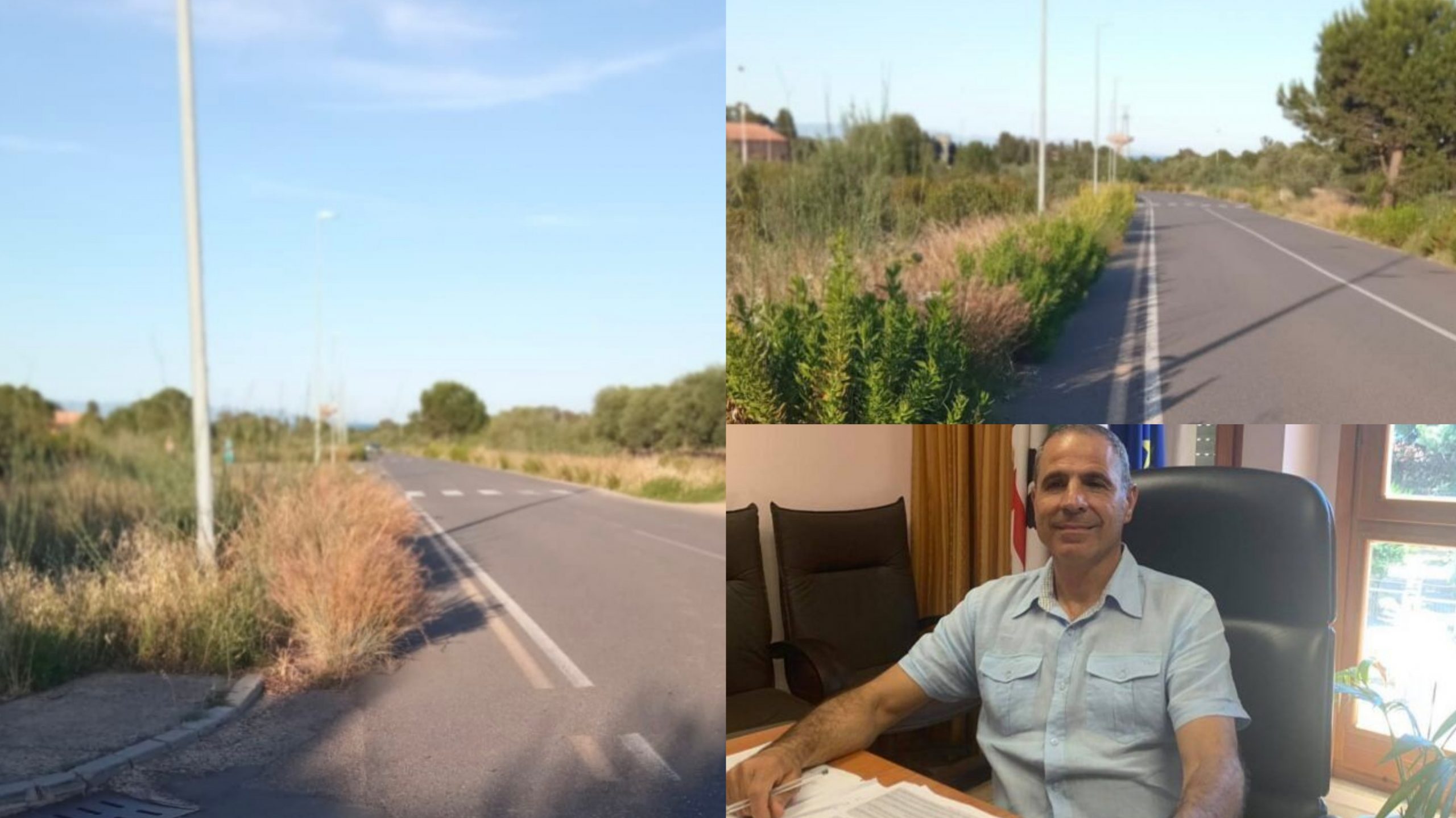 Capoterra, una foresta di erbacce invade marciapiede e pista ciclabile di via Dublino