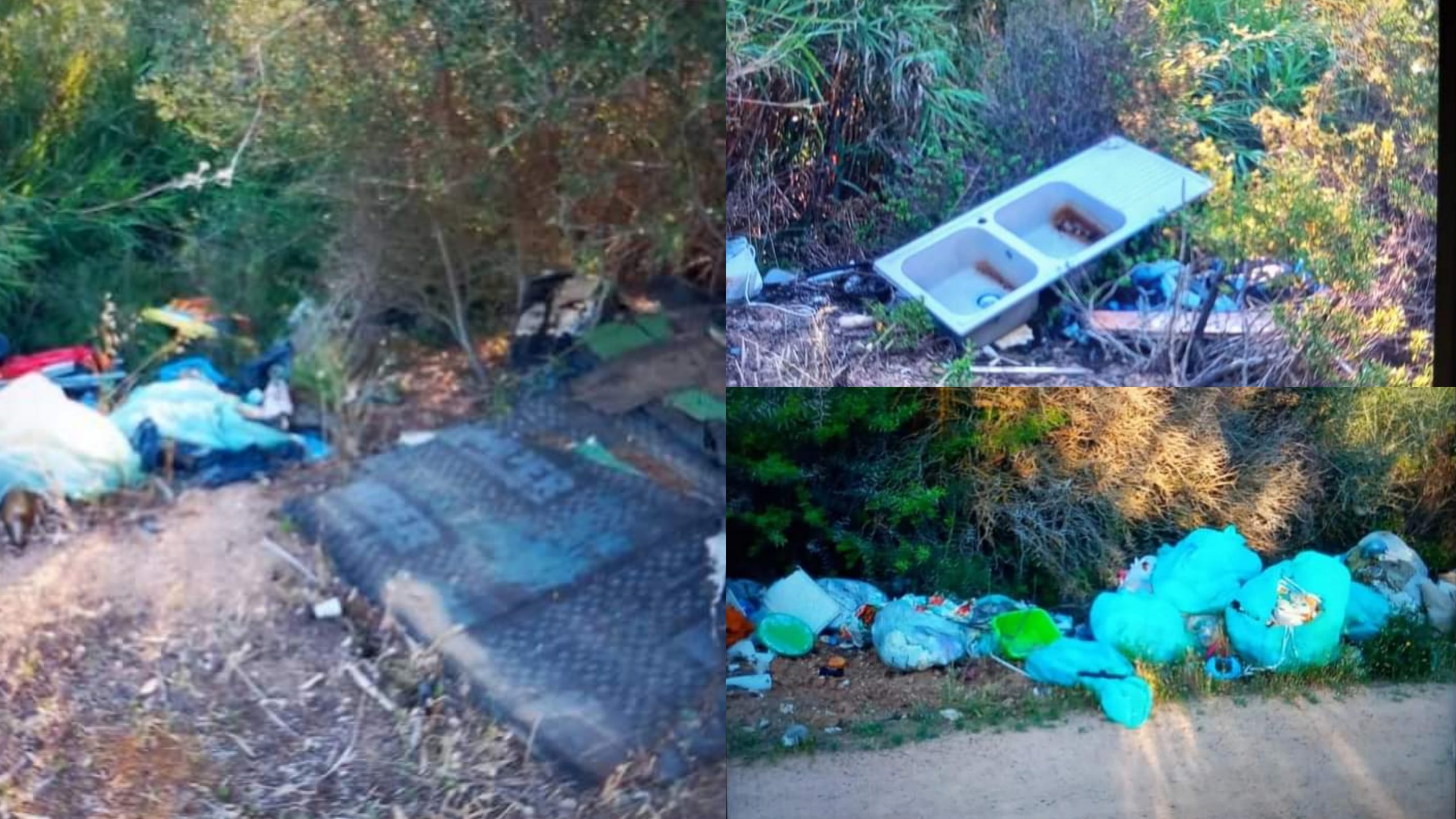 Capoterra, una discarica abusiva a due passi dalle case