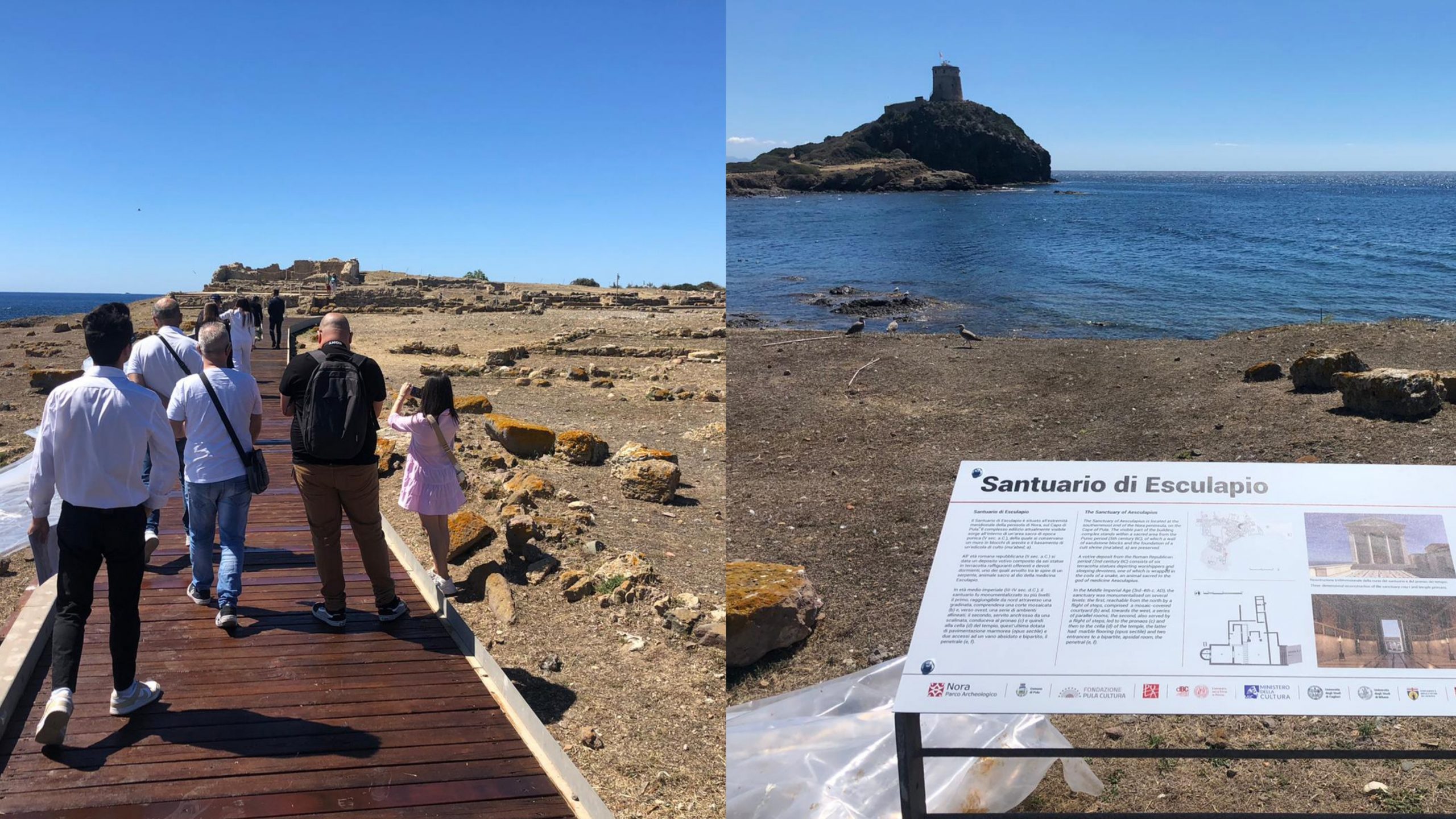 Nora, archeologia e tecnologia rendono il sito sempre più accessibile e inclusivo: riapre il percorso per il tempio di Esculapio