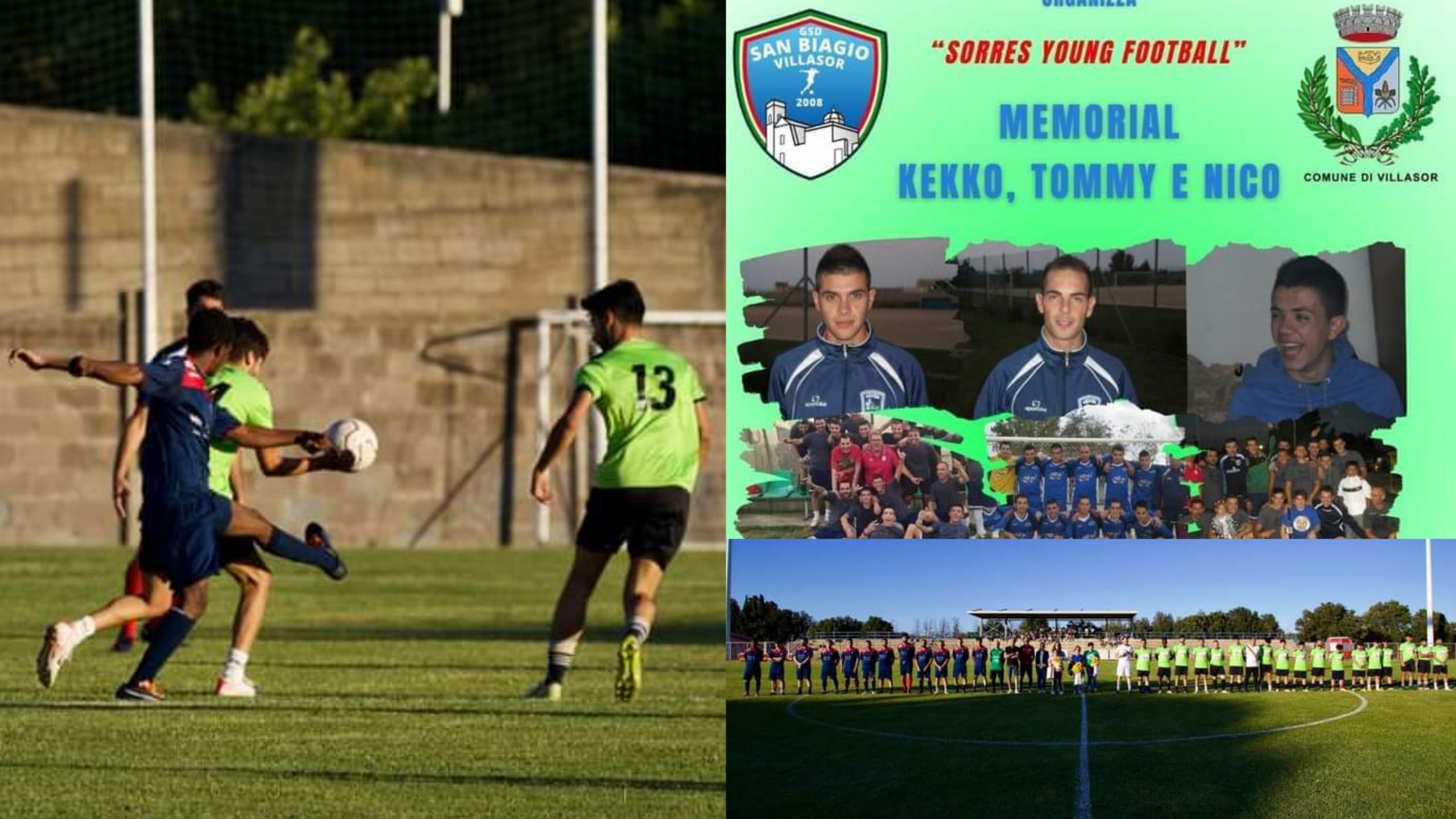Villasor, una partita di calcio per ricordare tre giovani morti prematuramente