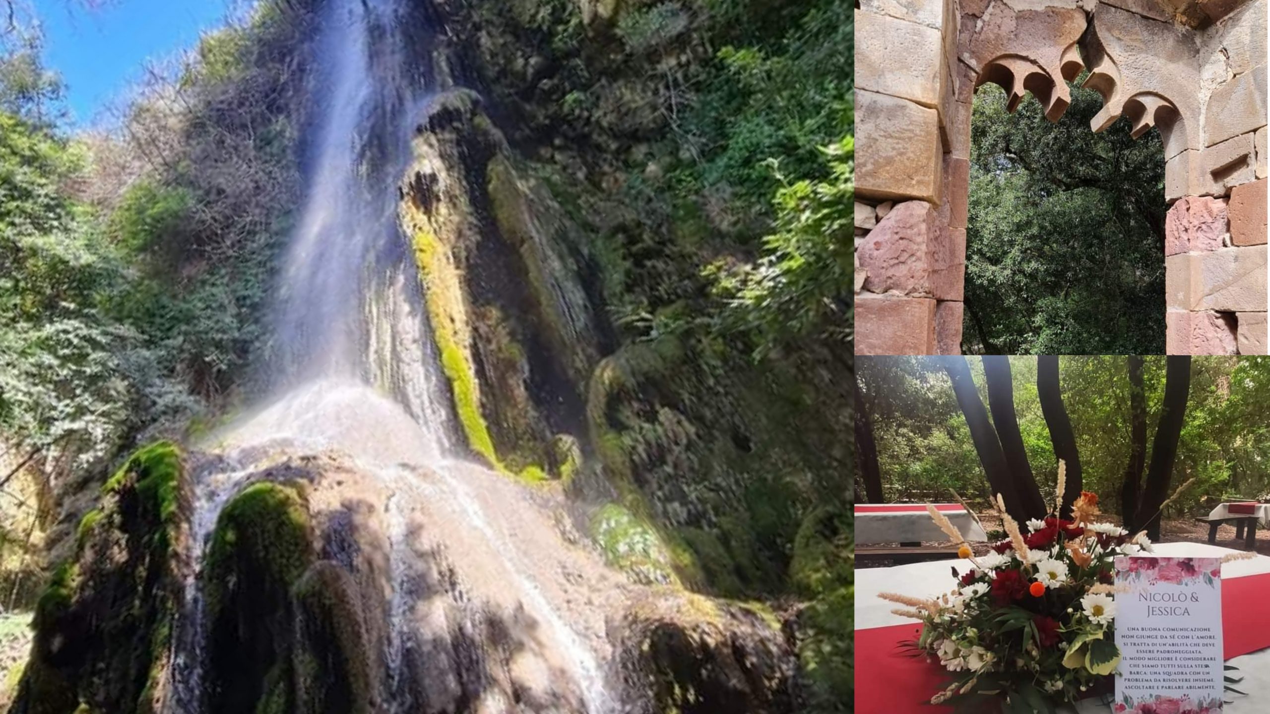 Laconi, primo matrimonio nel bosco incantato di Aymerich: il sì di Jessica e Nicolò