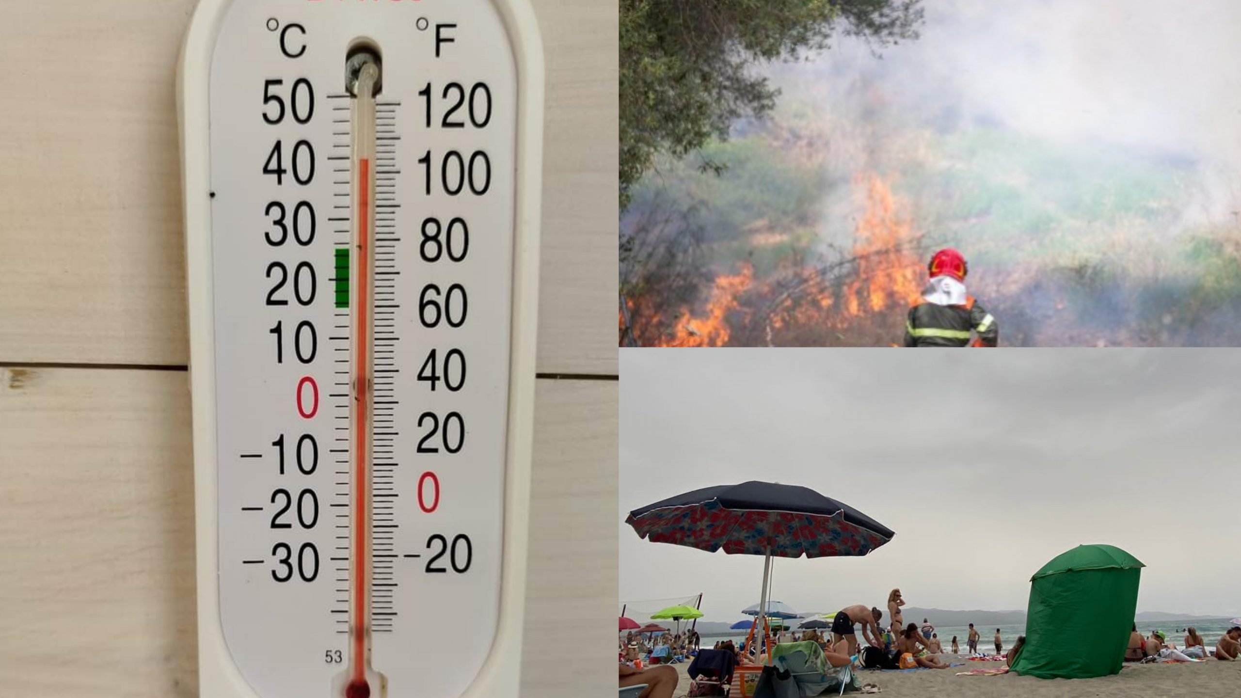 Prima ondata di afa nell’Isola: vento caldo, cielo coperto e temperature che hanno raggiunto i 40 gradi