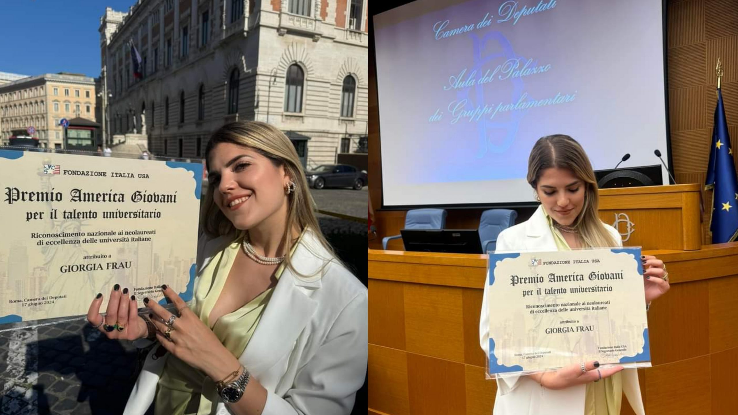 Villasimius, Giorgia Frau si aggiudica il Premio America Giovani per il Talento Universitario