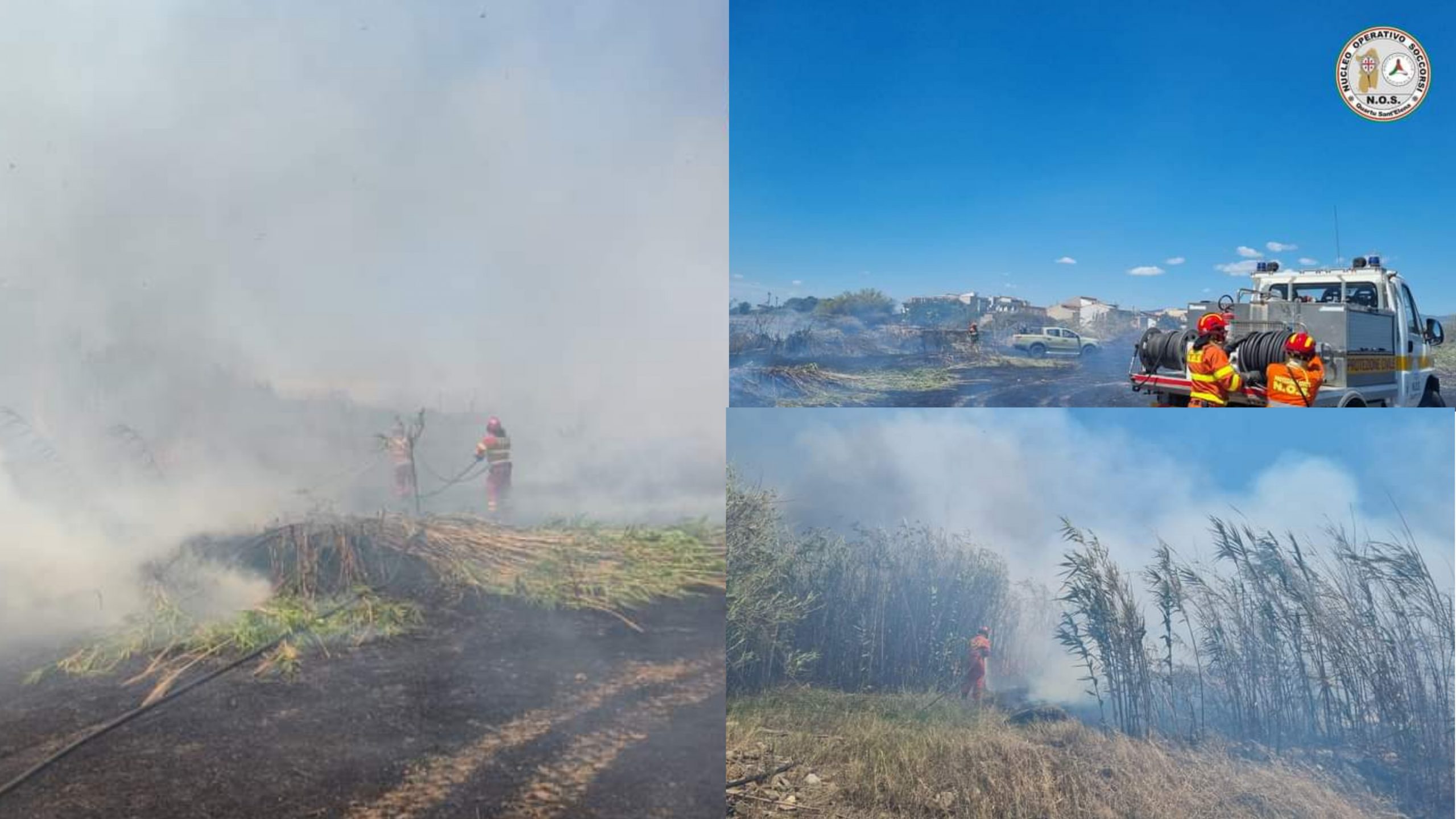 Momenti di paura ieri pomeriggio per un grosso incendio a Quartucciu