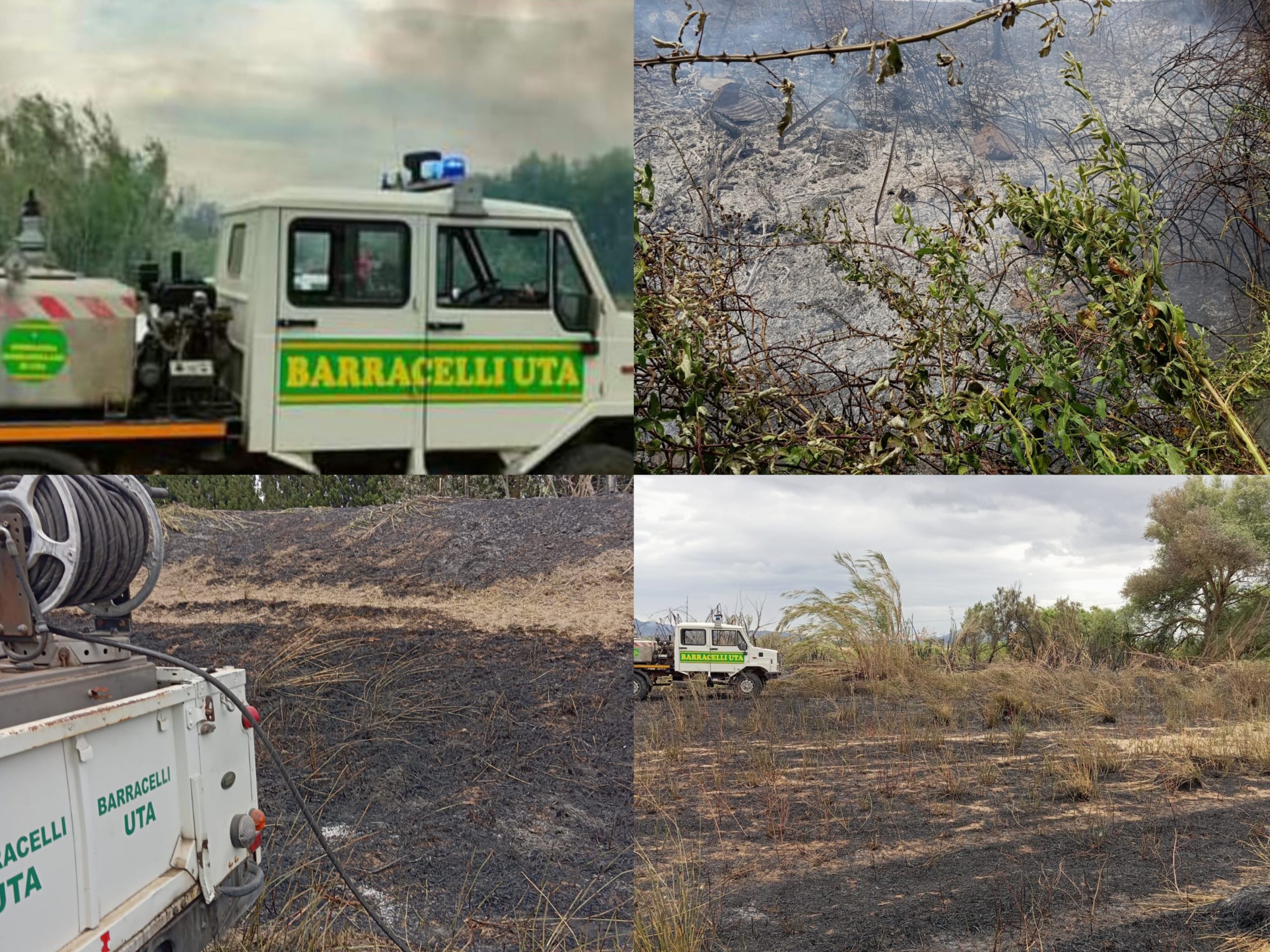 Decimomannu, vasto incendio distrugge terreni e minaccia alcune case: fuoco domato dopo 5 ore