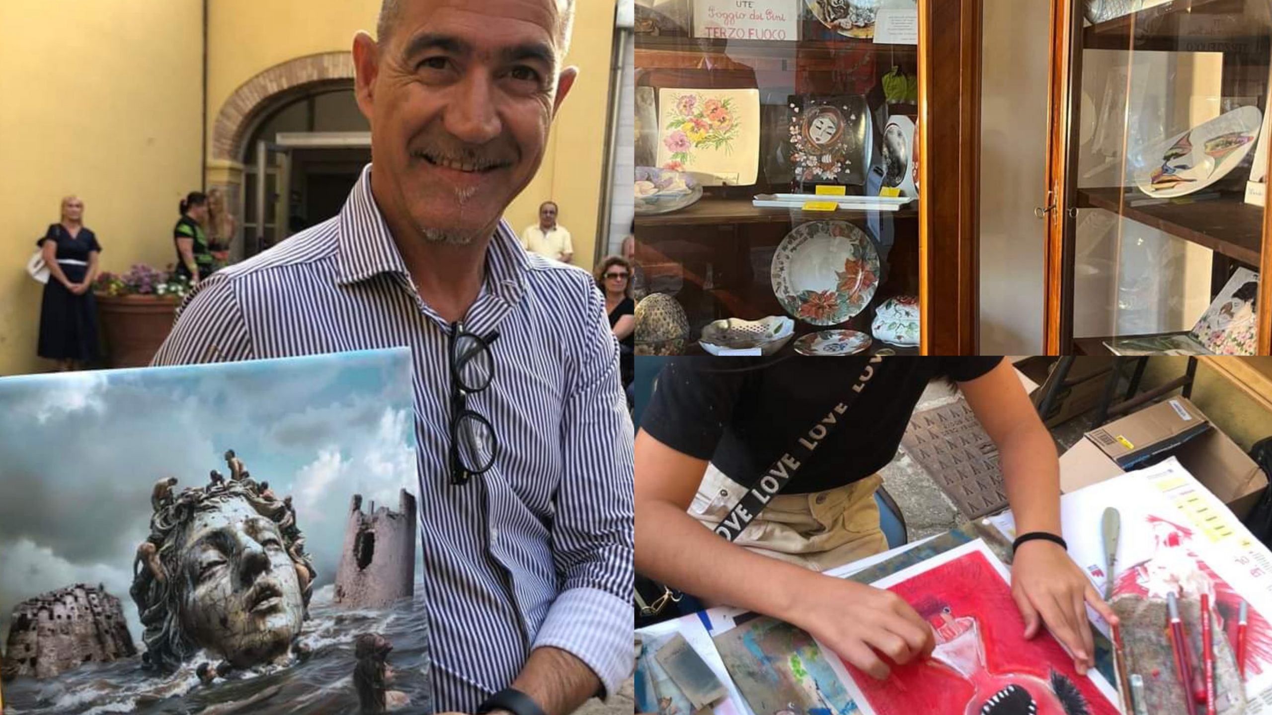 Capoterra, una tela per raccontare il dramma delle alluvioni