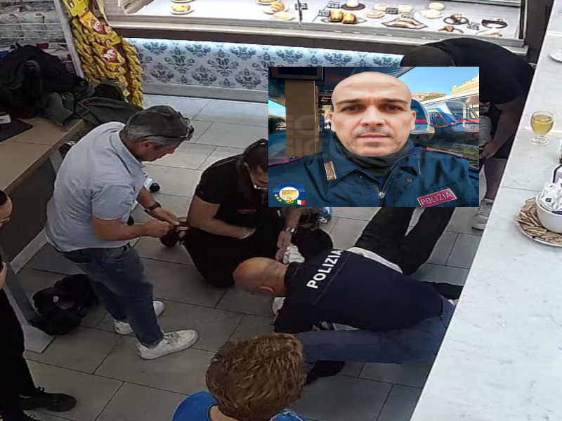 Salva una 20enne dall’arresto cardiaco alla stazione di Cagliari: “Giovanni Melis poliziotto eroe grazie al corso di Blsd”