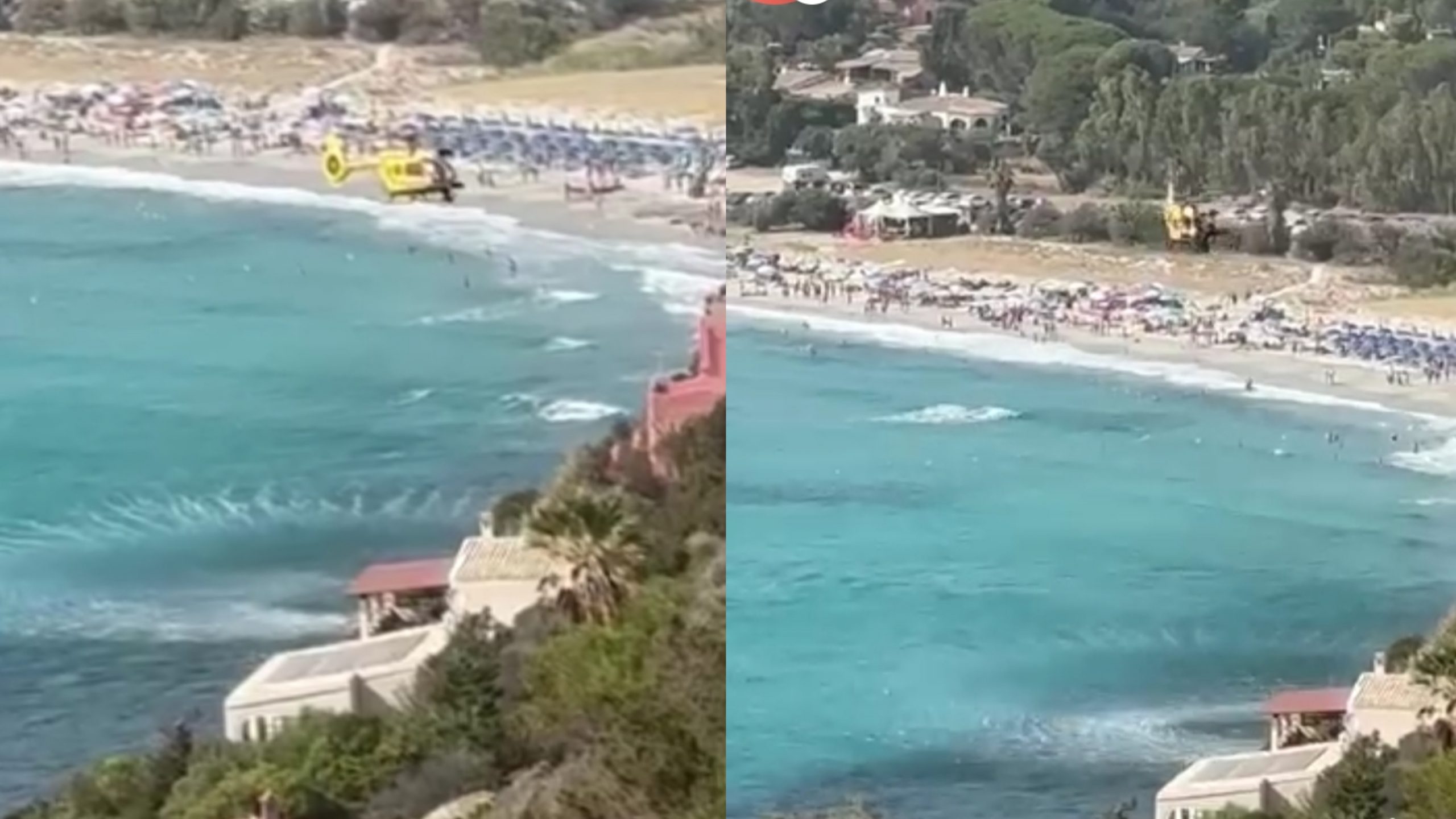 Torre delle Stelle, pericolo per due giovani sugli scogli di Cannesisa: feriti e soccorsi da un elicottero